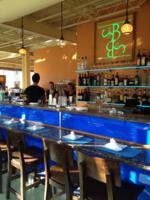 Brown Sugar by the Sea - Newburyport, Massachusetts Edge Lit Acrylic Logo, Illuminated Shelving, and Bar Lap Lighting